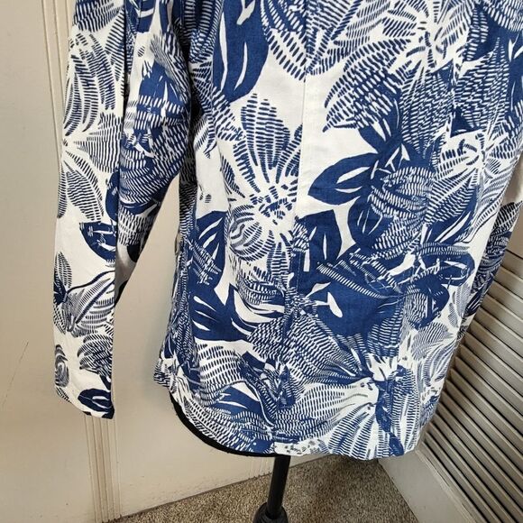 Coldwater Creek Blue & White Jacket - Picture 5 of 10